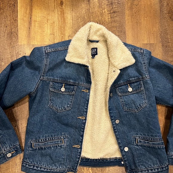Gap denim Jean Jacket Sherpa lined - Picture 6 of 9